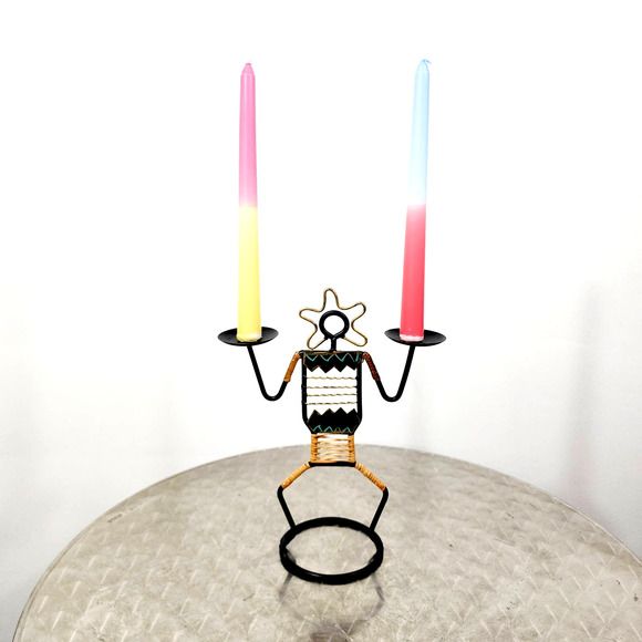 Vintage Laurids Lonborg Balancing Candlestick Man Tribal MCM Mid-Century Modern - Picture 1 of 16